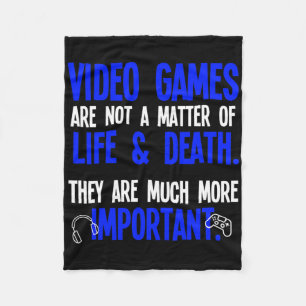 Playing Video Games Funny Pc Console Gamer Geek Fleece Blanket