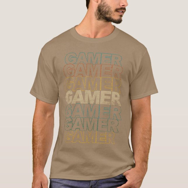 Playing Video Games Player Sports Gamer Gaming fam T-Shirt (Front)