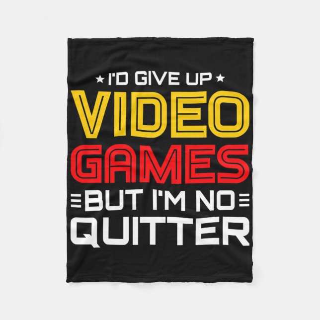 Playing Video Games - Video Gamer Meme - Funny Vid Fleece Blanket (Front)
