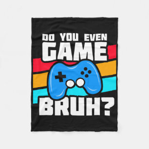 Playing Video Games - Video Gamer Meme - Funny Vid Fleece Blanket