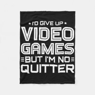 Playing Video Games - Video Gamer Meme - Funny Vid Fleece Blanket