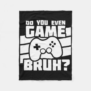 Playing Video Games - Video Gamer Meme - Funny Vid Fleece Blanket