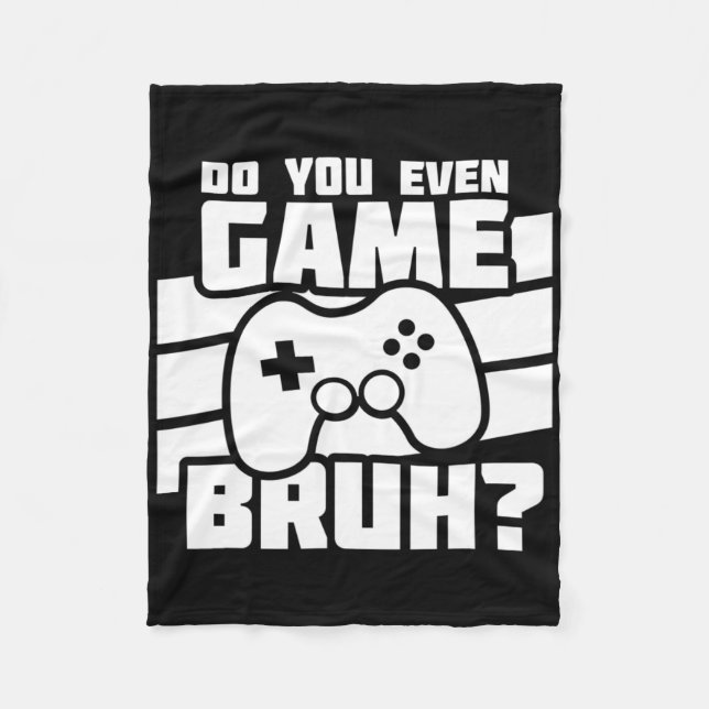 Playing Video Games - Video Gamer Meme - Funny Vid Fleece Blanket (Front)