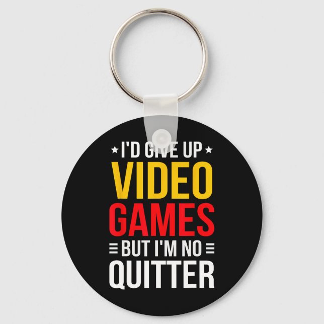 Playing Video Games - Video Gamer Meme - Funny Vid Key Ring (Front)