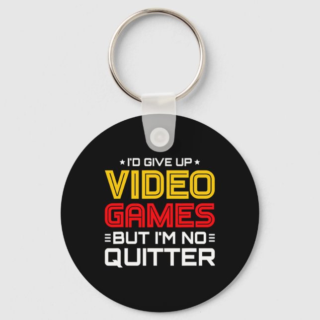 Playing Video Games - Video Gamer Meme - Funny Vid Key Ring (Front)