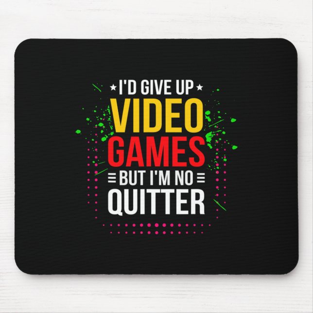Playing Video Games - Video Gamer Meme - Funny Vid Mouse Pad (Front)