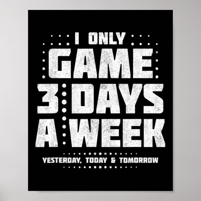 Playing Video Games - Video Gamer Meme - Funny Vid Poster (Front)