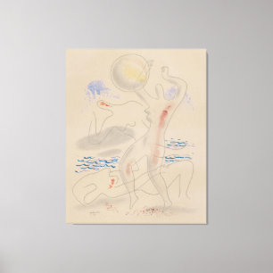 Playing with a Ball  Canvas Print