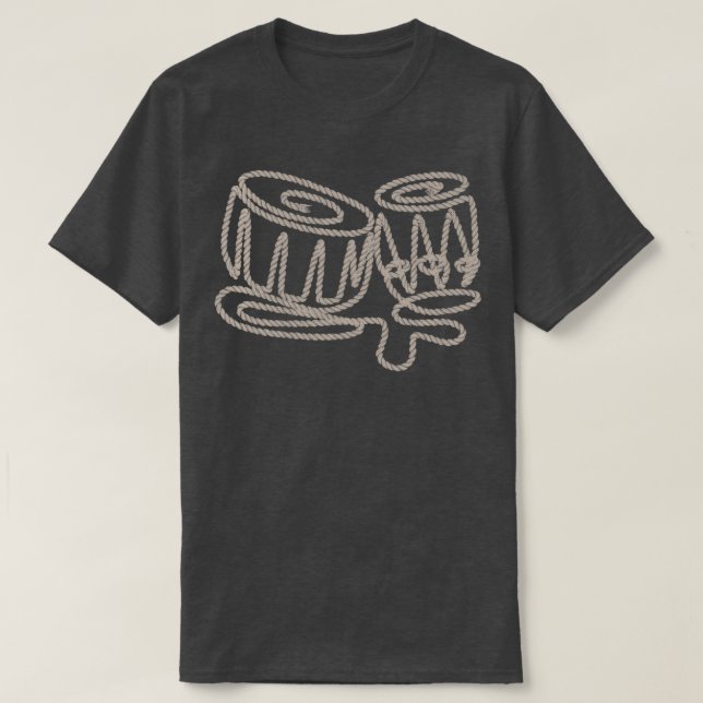 Playing with Tabla  T-Shirt (Design Front)