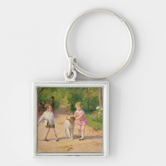 Playing with the hoop key ring (Front)