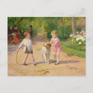 Playing with the hoop postcard