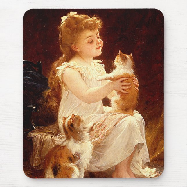 Playing with the Kitten Mouse Pad (Front)