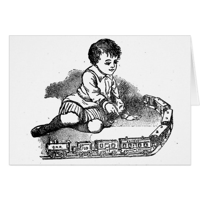 Playing With The Train (Front Horizontal)