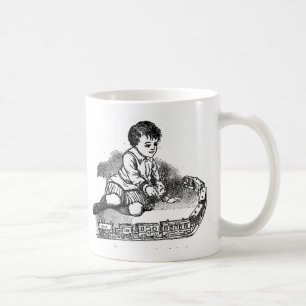 Playing With The Train Coffee Mug