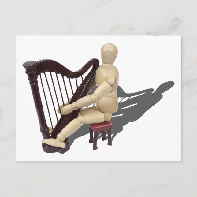 PlayingHarp121210 Postcard (Front)