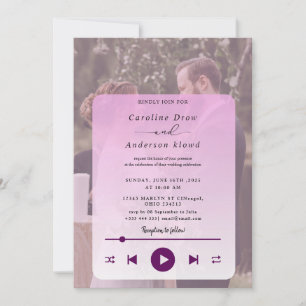 Playlist wedding Invitation