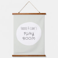 playroom custom names Wood Topped Tapestry