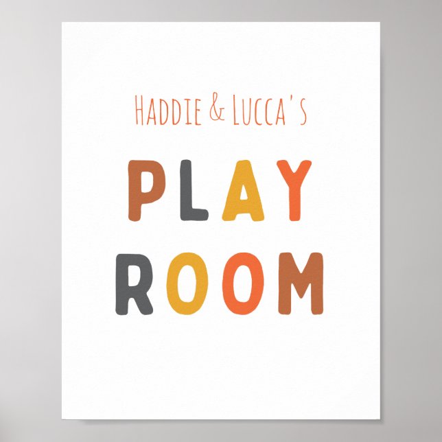 playroom Custom personalised Poster & Prints (Front)