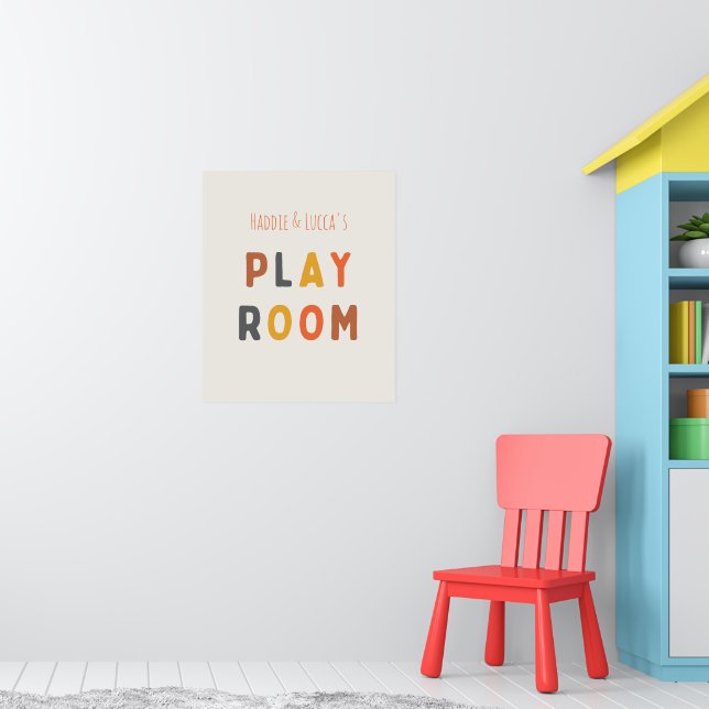 playroom Custom personalized Poster & Prints (Nursery 1)