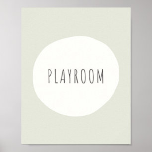 playroom sign Poster & Prints