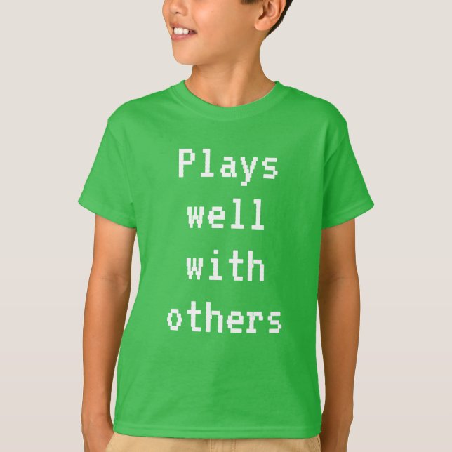 Plays Well With Others Boy's T-Shirt (Front)