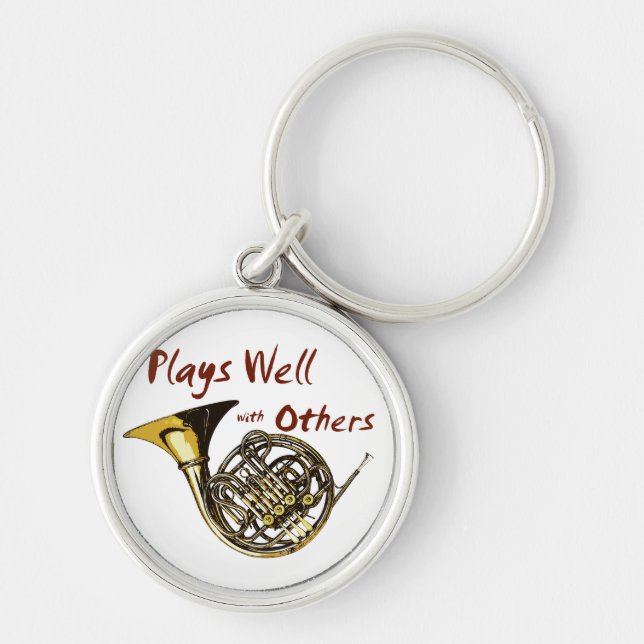Plays Well with Others Key Ring (Front)