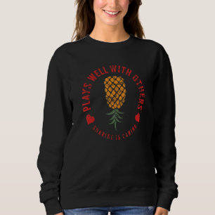 Plays Well With Others Swinger Couples Upside Down Sweatshirt
