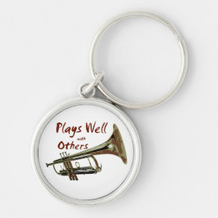 Plays Well with Others/ Trumpet Key Ring