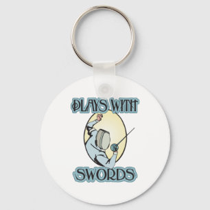 Plays with Swords Key Ring
