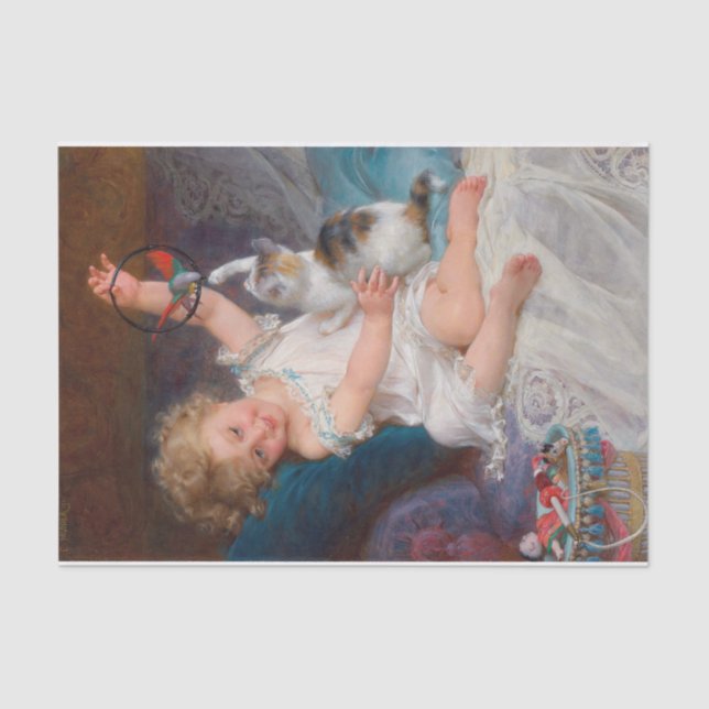 Playtime by Emile Munier Tissue Paper (Front)