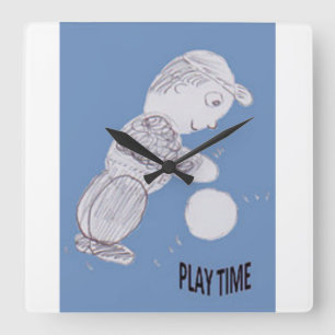 Playtime Square Wall Clock