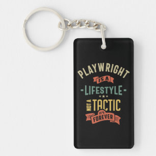 Playwright Job Title Gift Key Ring
