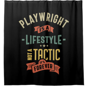 Playwright Job Title Gift Shower Curtain