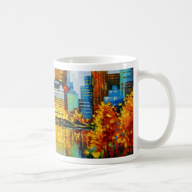 Plaza Central Park Hotel in New York Coffee Mug (Right)
