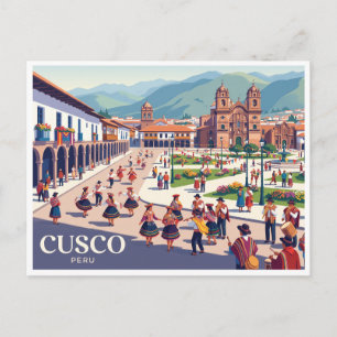 Plaza de Armas, Cusco Peru Postcard