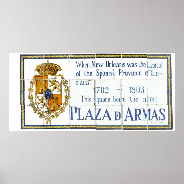 Plaza De Arms Tile Mural Poster (Front)