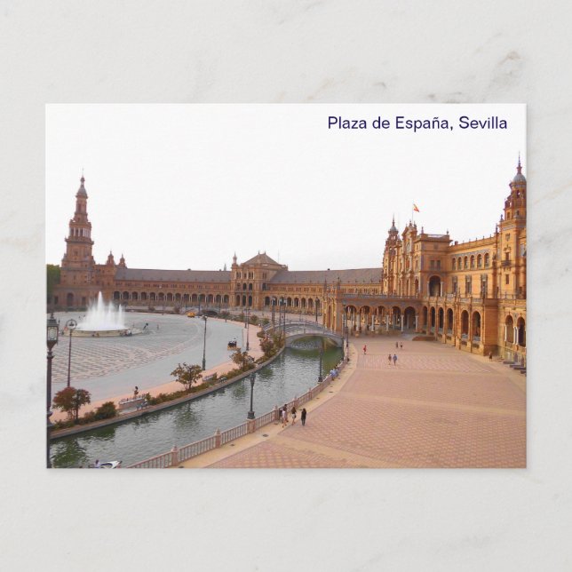 Plaza de Espana in Seville Postcard (Front)