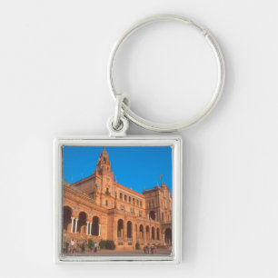 Plaza de Espana in Seville, Spain. Key Ring