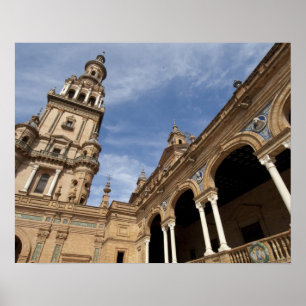 Plaza de Espana, Seville, Andalusia, Spain Poster