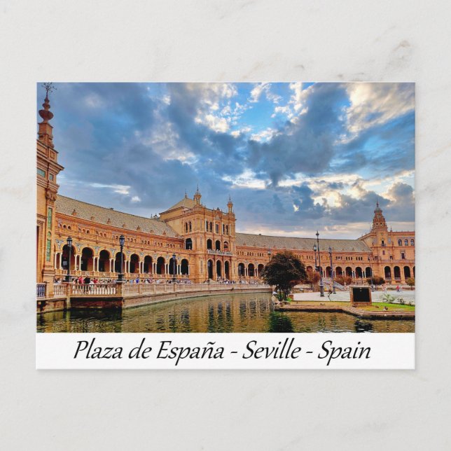 Plaza de España Seville Spain Europe Postcard (Front)