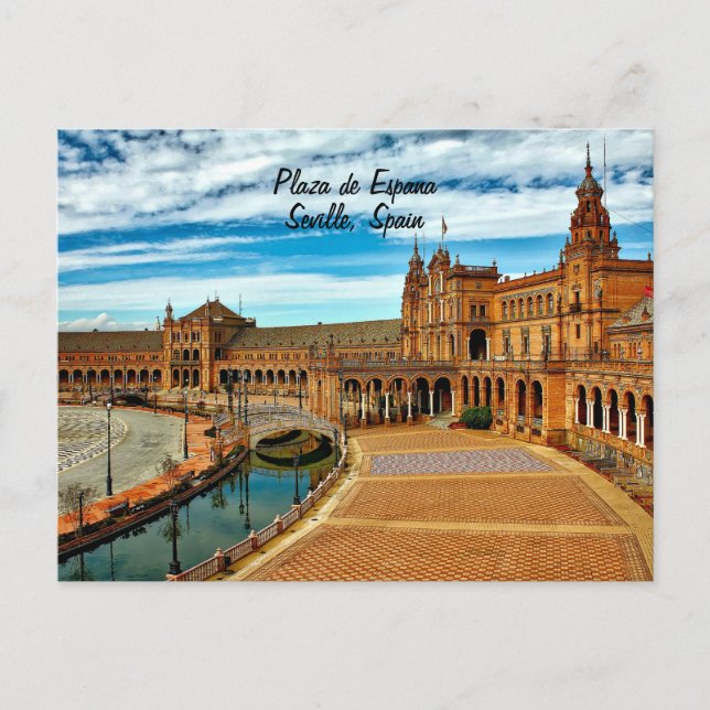Plaza de Espana, Seville. Spain Postcard (Front)