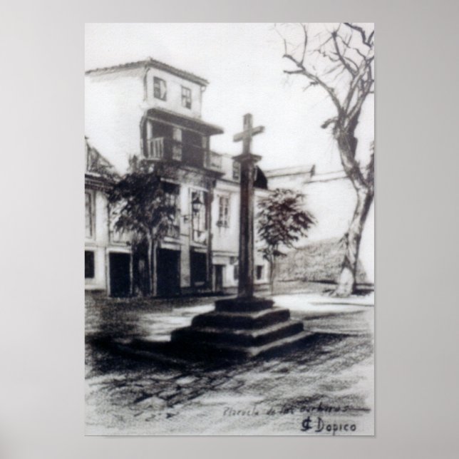 Plaza de las Bárbaras (A Coruña) Poster (Front)