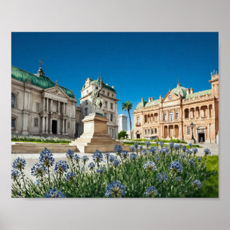 Plaza de Mayo Buenos Aires Argentina Watercolor Poster
