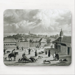 Plaza de San-Carlos de Chiloe, 1835  ] Mouse Pad