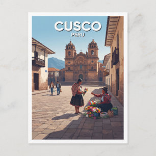 Plaza de San Francisco, Cusco Peru Keepsake Postcard