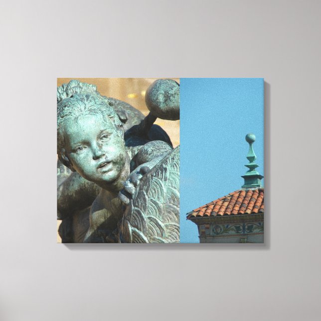 Plaza Details Canvas Print (Front)