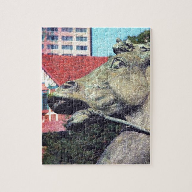 Plaza Horse Jigsaw Puzzle (Vertical)