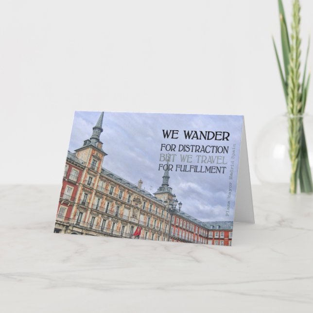 PLAZA MAYOR Greeting Card (Front)