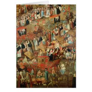 Plaza Mayor in Mexico, detail of carriages