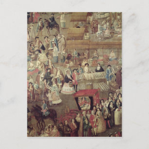 Plaza Mayor in Mexico, detail of the Market Postcard